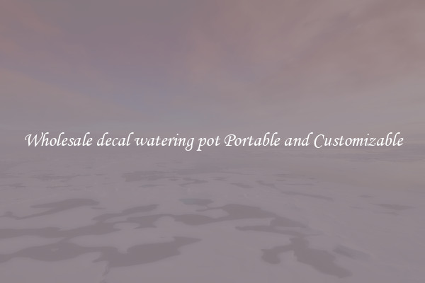 Wholesale decal watering pot Portable and Customizable