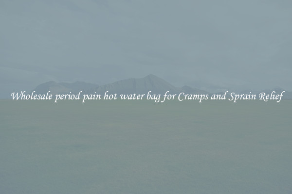 Wholesale period pain hot water bag for Cramps and Sprain Relief