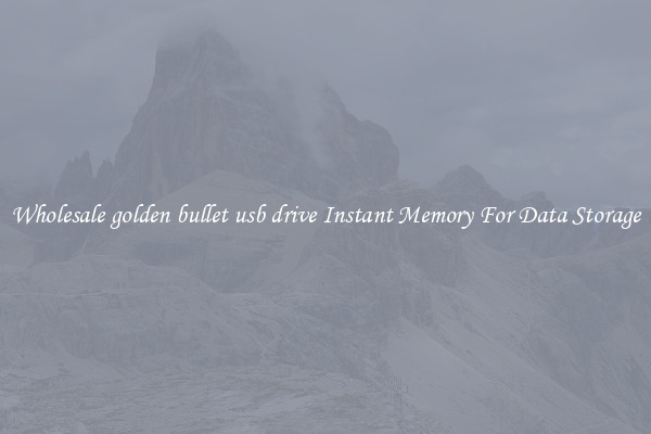 Wholesale golden bullet usb drive Instant Memory For Data Storage