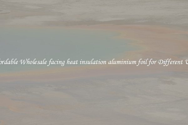 Affordable Wholesale facing heat insulation aluminium foil for Different Uses 