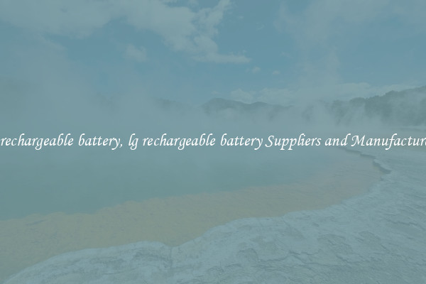 lg rechargeable battery, lg rechargeable battery Suppliers and Manufacturers