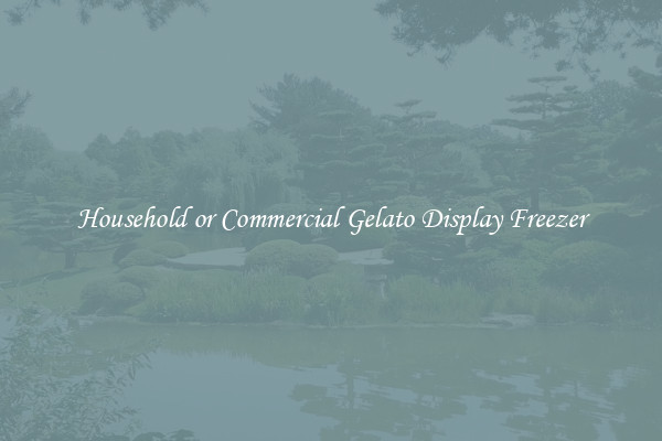 Household or Commercial Gelato Display Freezer