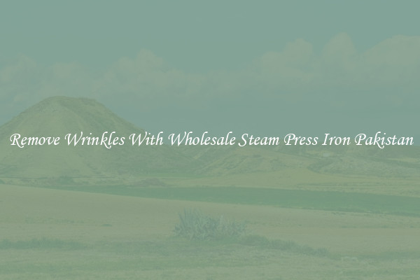 Remove Wrinkles With Wholesale Steam Press Iron Pakistan