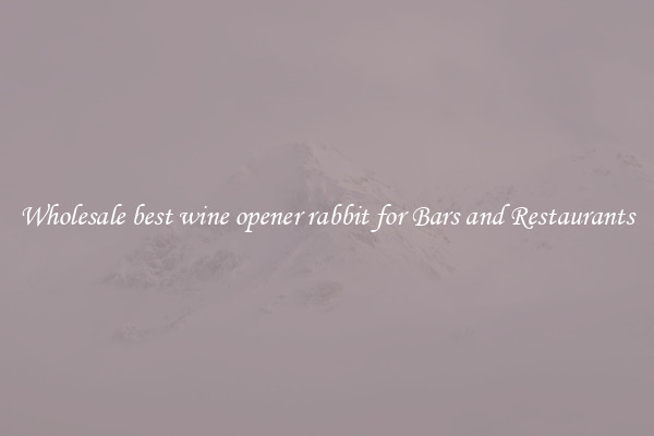 Wholesale best wine opener rabbit for Bars and Restaurants