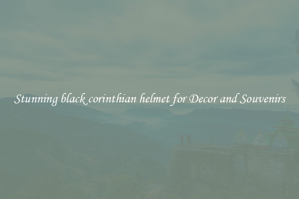 Stunning black corinthian helmet for Decor and Souvenirs
