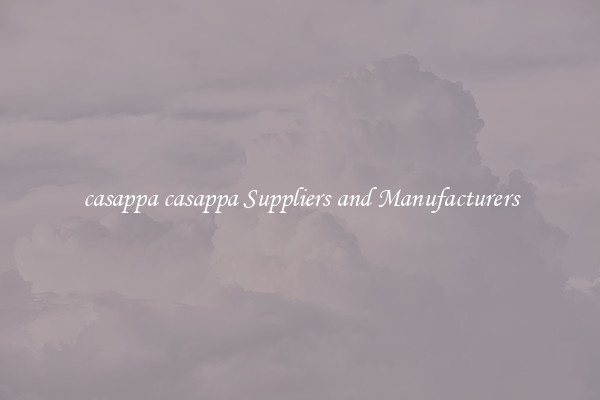casappa casappa Suppliers and Manufacturers