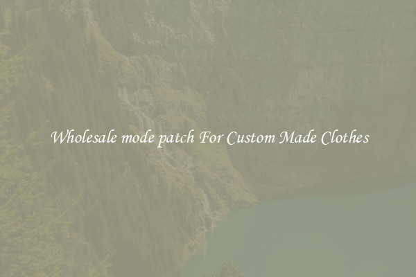 Wholesale mode patch For Custom Made Clothes