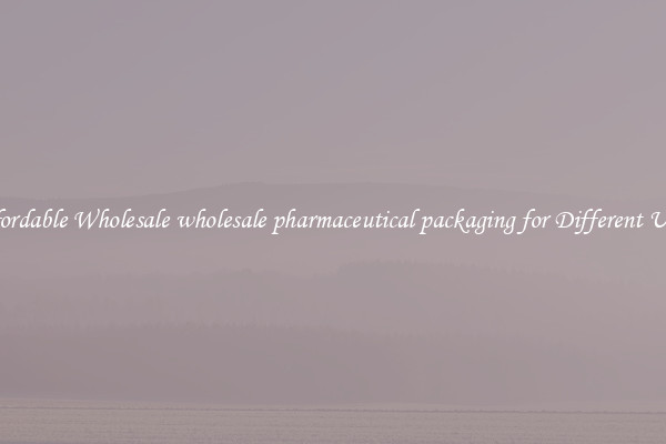 Affordable Wholesale wholesale pharmaceutical packaging for Different Uses 